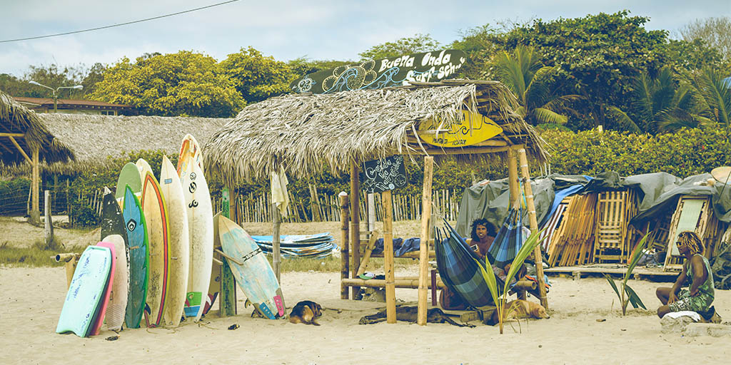 Une cabane à surf à