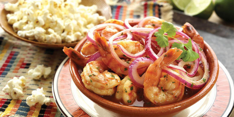 shrimp ceviche from Ecuador