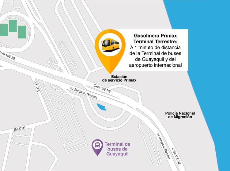 Mapa de la terminal de guayaquil