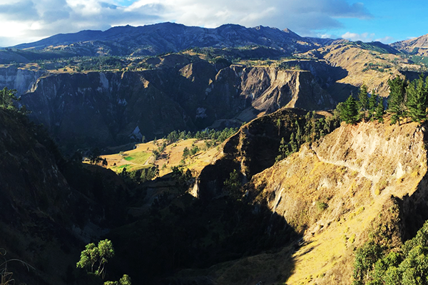 toachi canyon in the sunshine