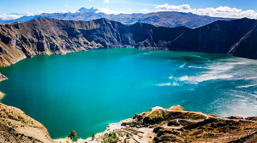 Quilotoa Lagoon in Ecuador