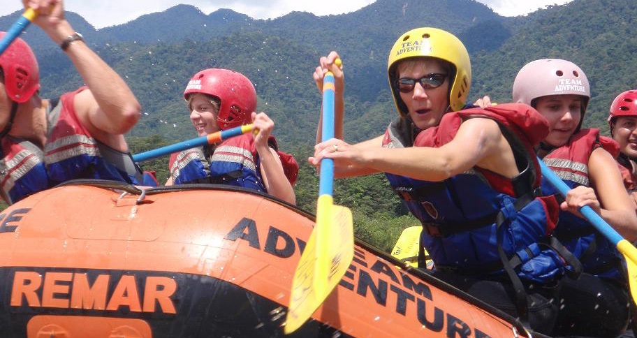 rafting in the pastaza river