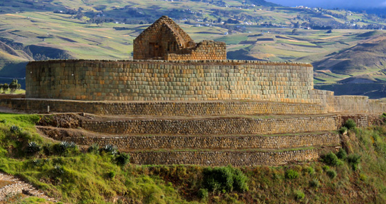 Ingapirca archaeological complex of Inca ruins in Cuenca, Ecuador