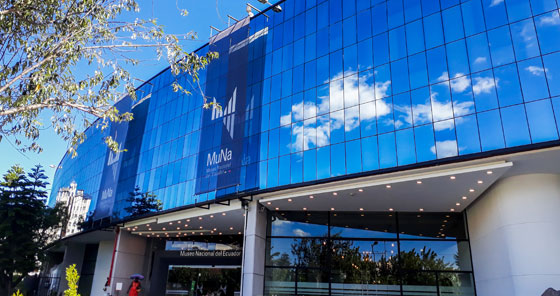 Building of Museo Nacional del Banco Central in Quito