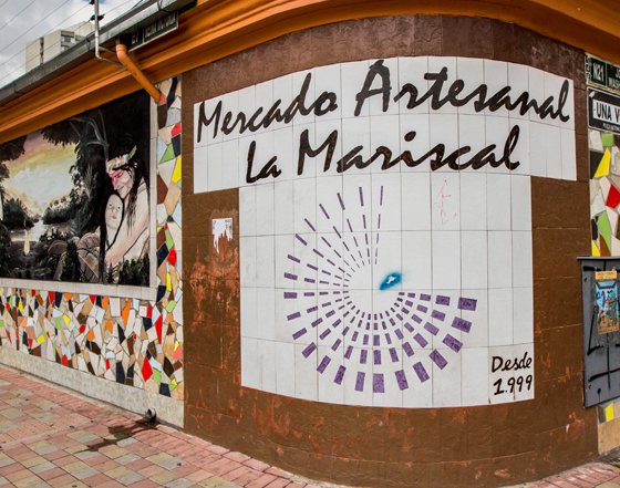 Mercado Artesanal La Mariscal in Quito, Ecuador