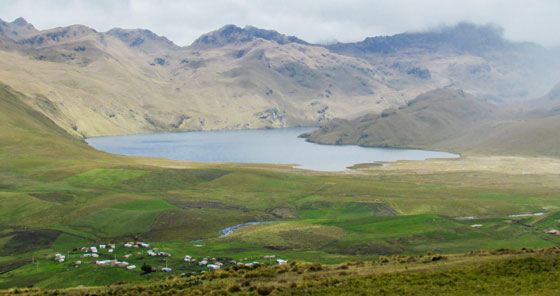 Lagoon of Ozogoche in Alausí, Ecuador