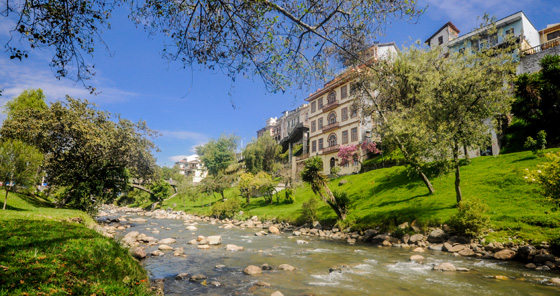 River in Cuenca, Ecuador