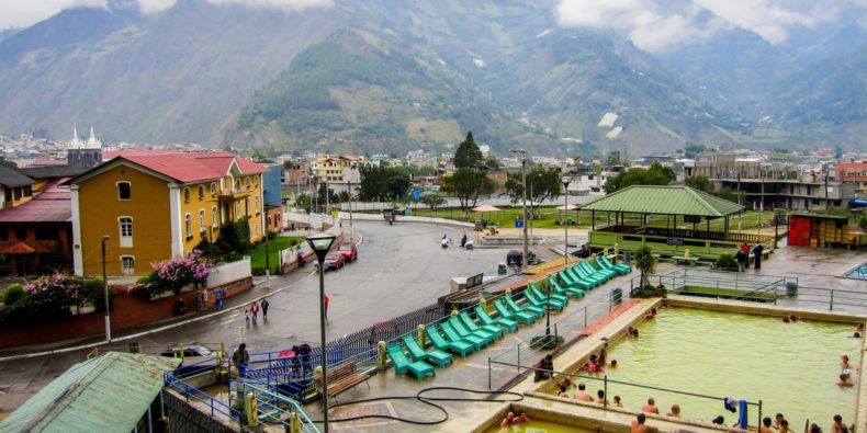 hot springs in baños