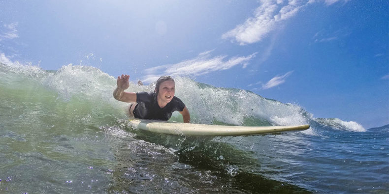 a surfer in montanita